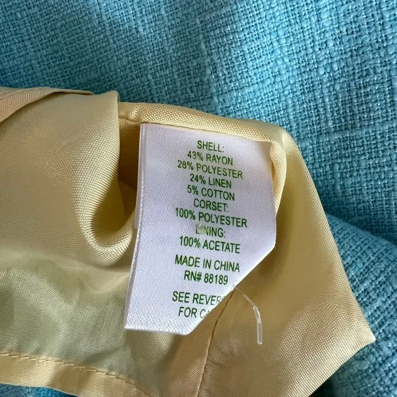 Lilly Pulitzer Light Blue Textured Strapless  Dress - Size 8 mini - Picture 11 of 11